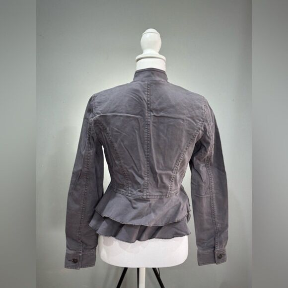 CLEARANCE! Gray LOFT Military Inspired Jacket Size 0 EUC - Picture 2 of 5